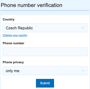 Phone verification